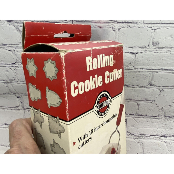 Norpro Rolling Cookie Cutter 18 Christmas Interchangeable Cutters - Picture 6 of 8